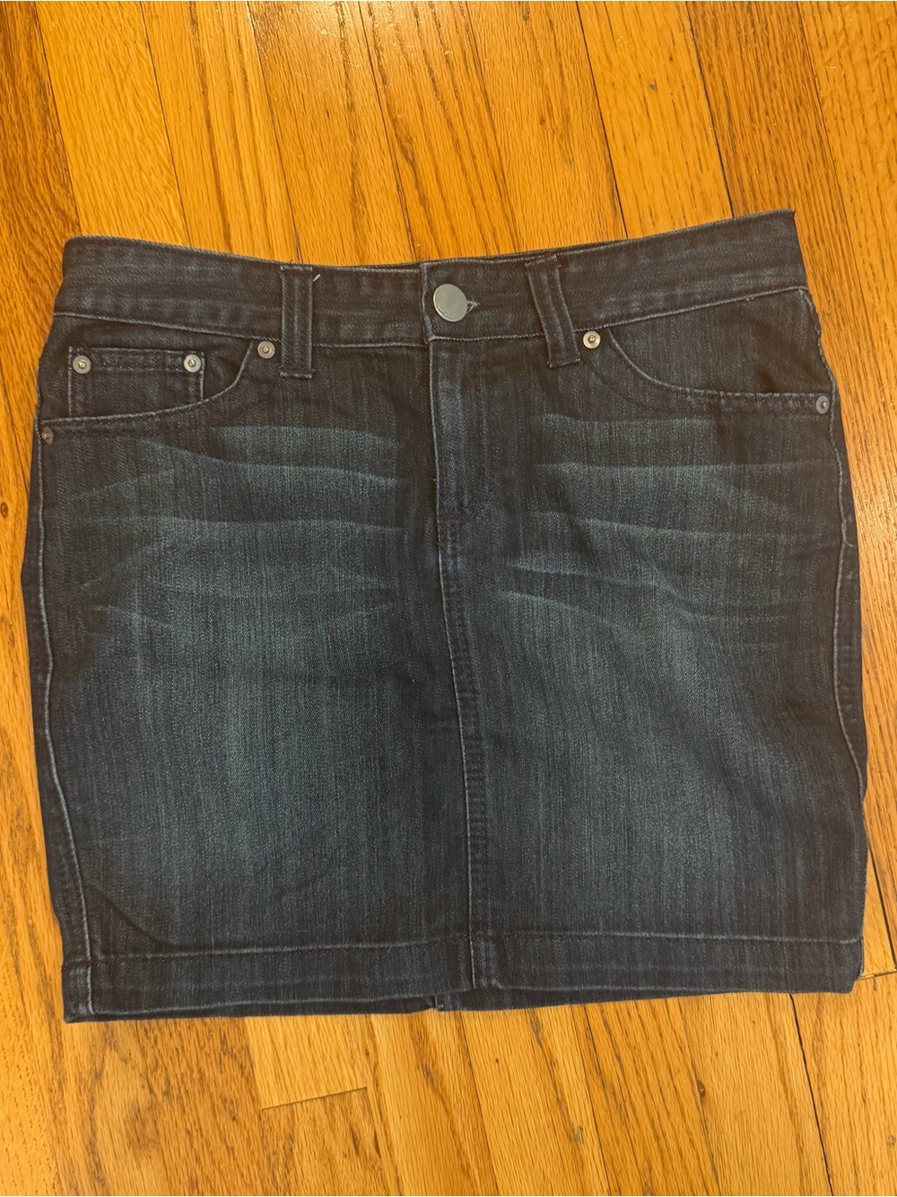 INC Dark Wash Denim Mini Skirt - Women - 4